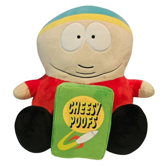 Kidrobot South Park Cartman w/ Cheesy Poofs 13" HugMe Shake Action Plush - Picture 1 of 13